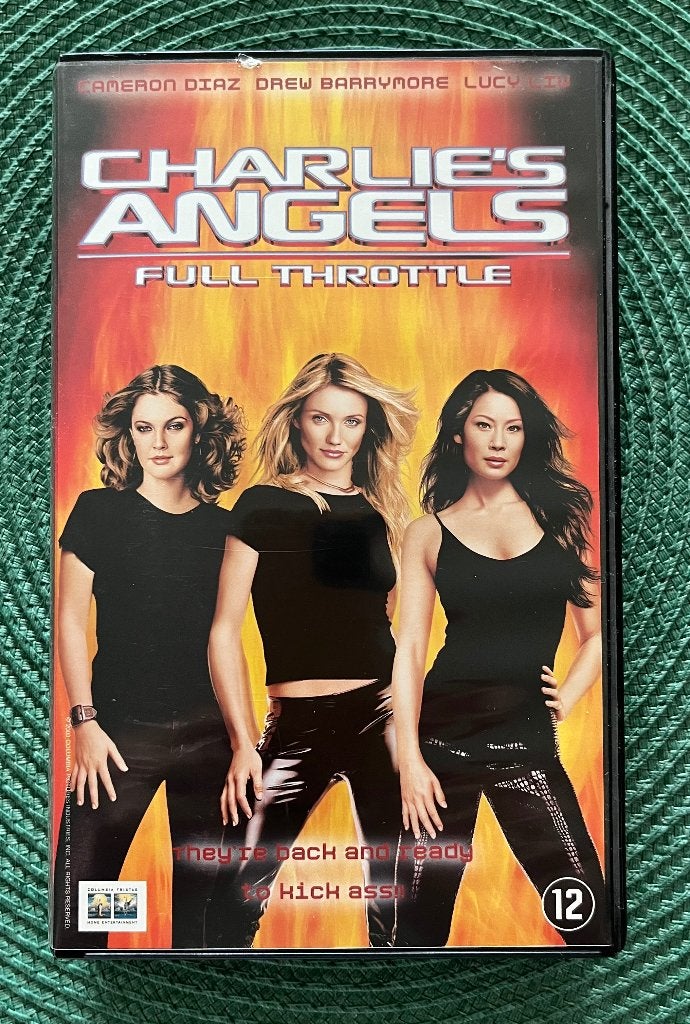 VHS film Charlies’s Angels, Cd's en Dvd's, VHS | Film, Ophalen, Zo goed als nieuw, Actie en Avontuur, Vanaf 12 jaar