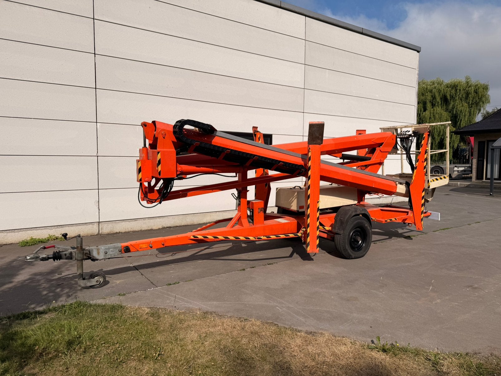 Getrokken hoogwerker niftylift in prima staat 17 meter, Ophalen, Hoogwerker