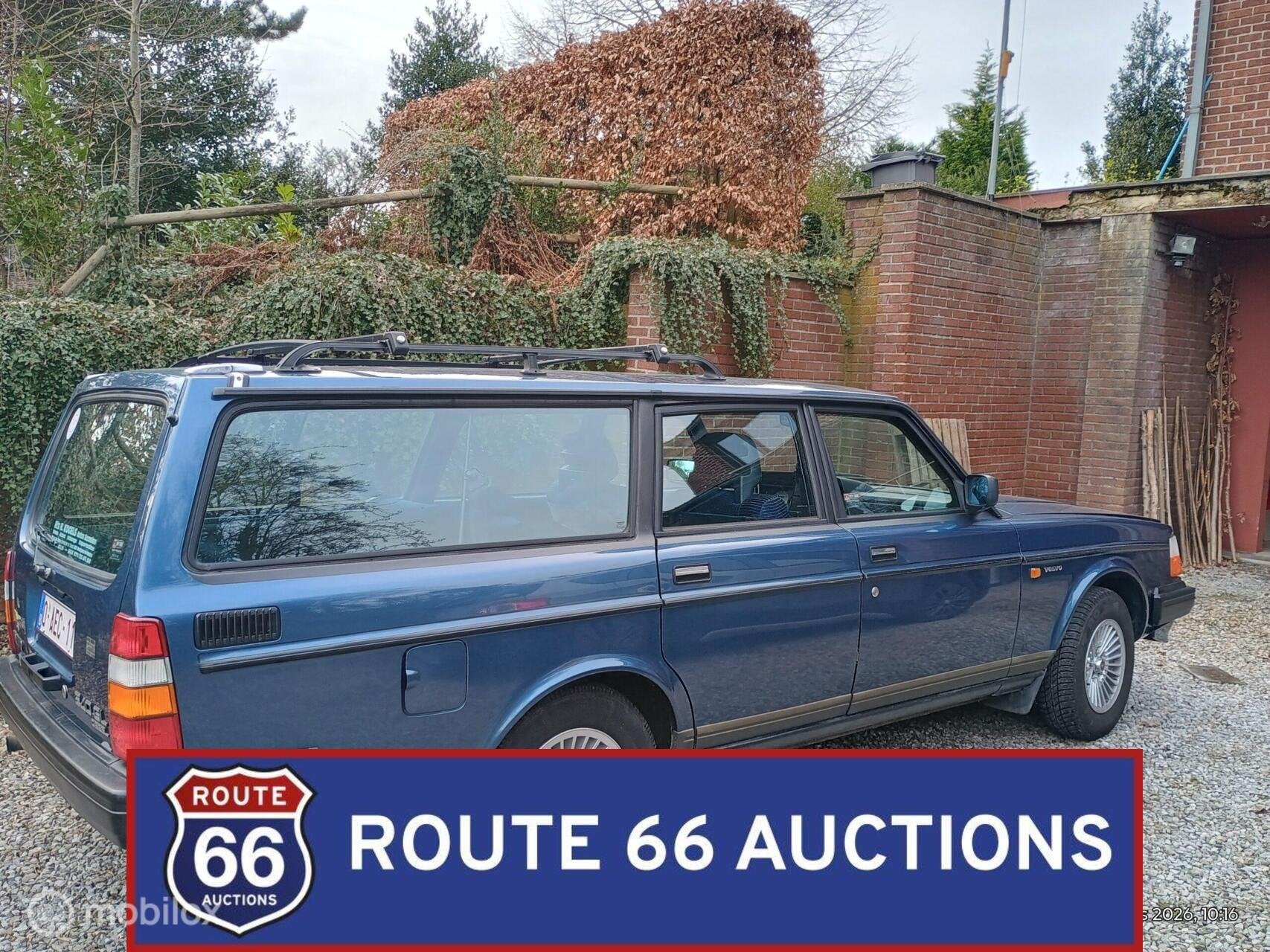 Volvo 240 GL Estate | 1988 | Route 66 Auctions, Auto's, Zwart, Bedrijf, Handgeschakeld, Overige carrosserie