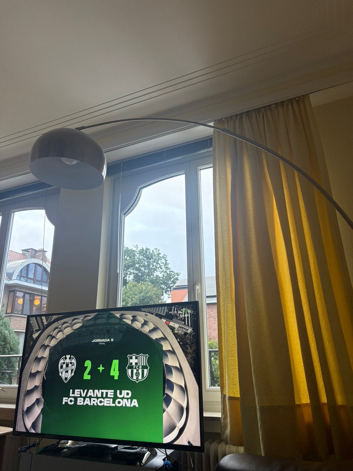 Lampadaire arc, Maison & Meubles, Enlèvement, Comme neuf, Métal, 200 cm ou plus