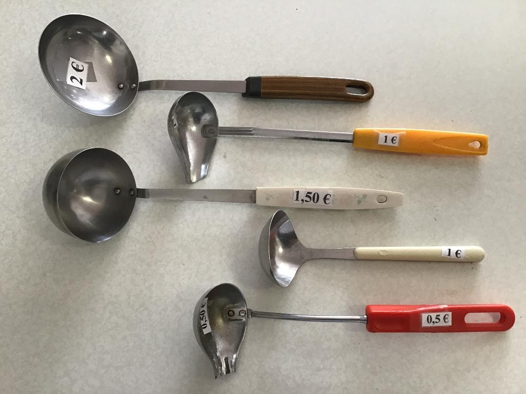 diverse pollepels en schep lepels en veel meer..., Ophalen of Verzenden, Zo goed als nieuw