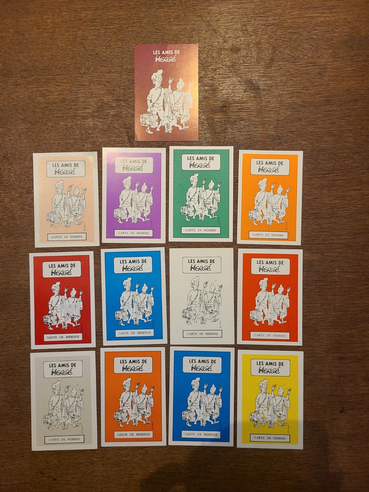 Tintin Herge cartes de membre, Enlèvement ou Envoi, Comme neuf
