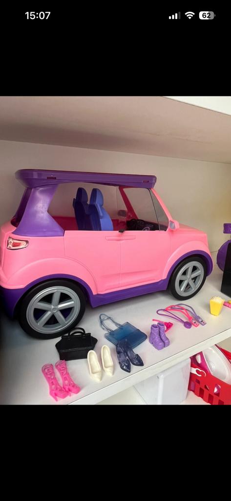 Barbie auto met extra, Ophalen of Verzenden, Zo goed als nieuw