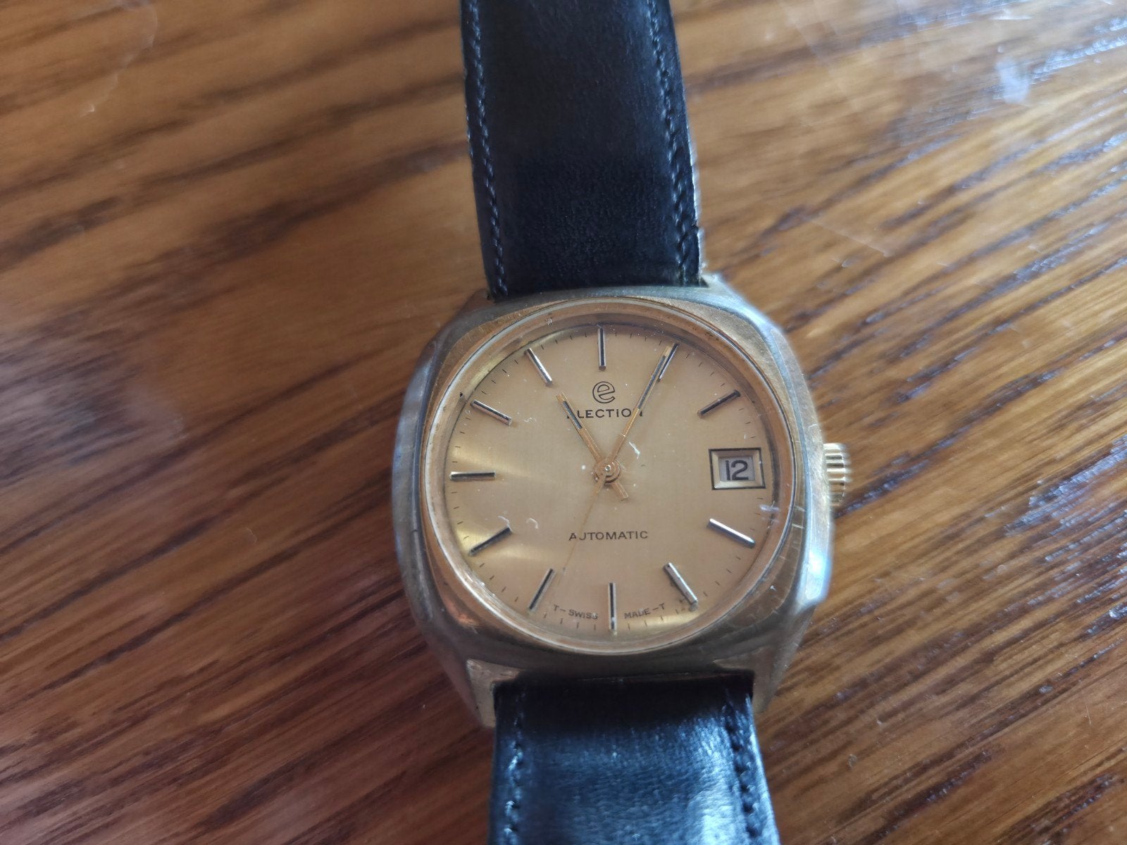 Election Automatic Vintage herenhorloge - Swiss made, Handtassen en Accessoires, Ophalen of Verzenden, Polshorloge