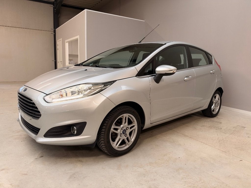Ford Fiesta 1.0 EcoBoost Titanium Led Airco Slechts 85000km, Auto's, Voorwielaandrijving, Stof, Zwart, Bedrijf