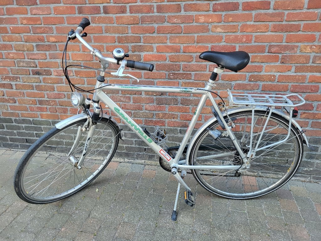 Fiets Granville heren, Gebruikt, Vering, Velgrem, 65 cm of meer