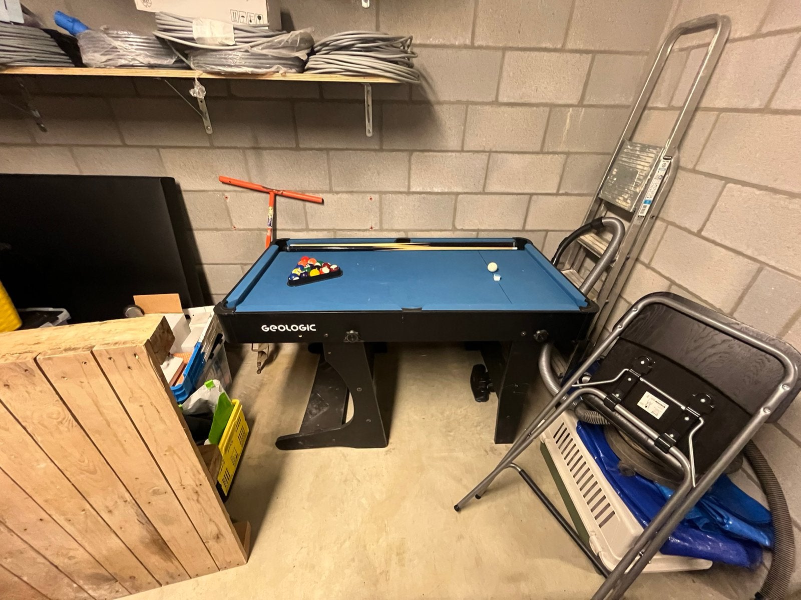 Geologic Compacte Pooltafel / Biljarttafel – Complete Set, Ophalen, Zo goed als nieuw, Biljarttafel
