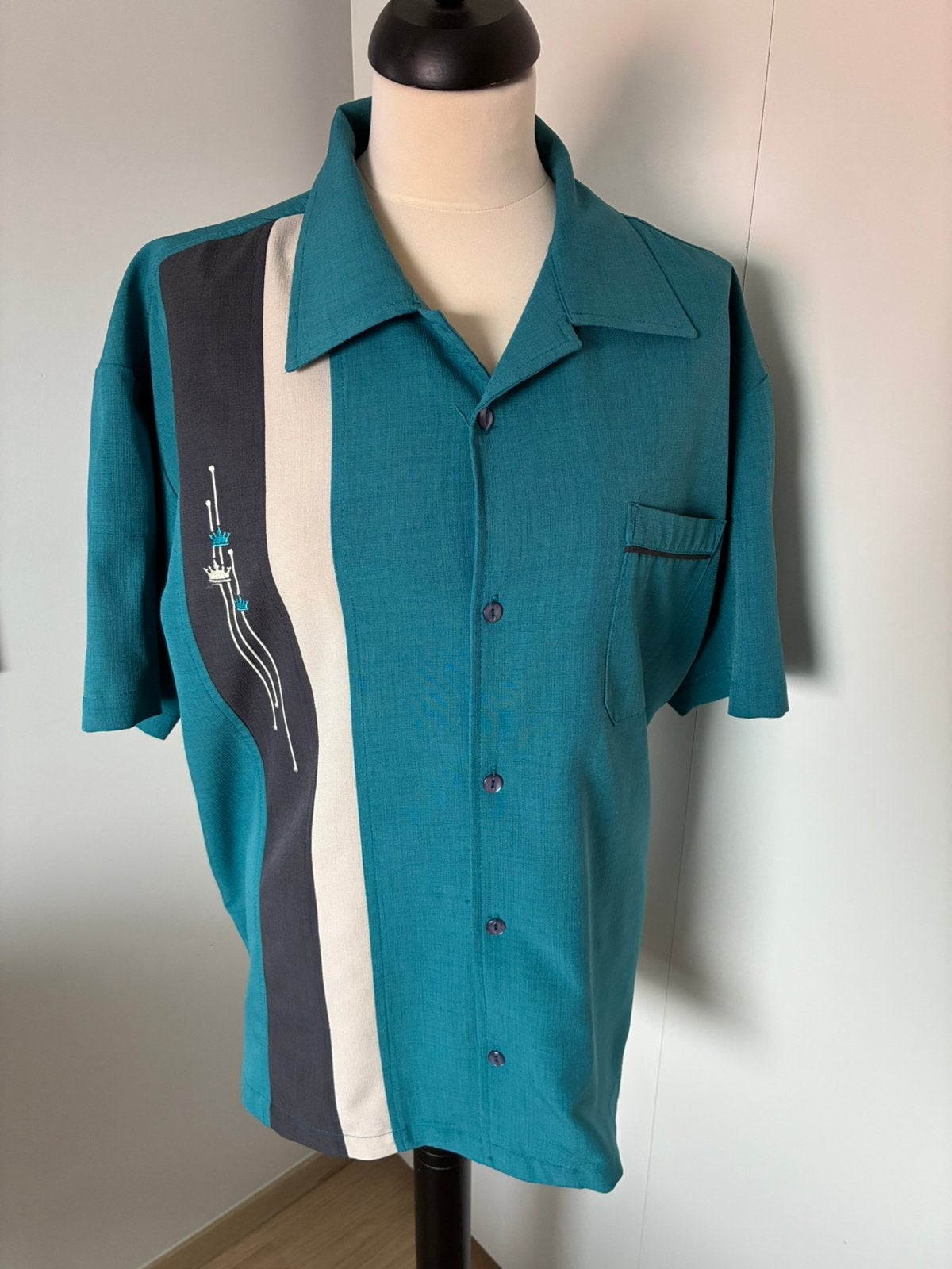 Bowlingshirt heren, Steady Clothing, Kleding | Heren, Overige Herenkleding, Ophalen of Verzenden, Gedragen