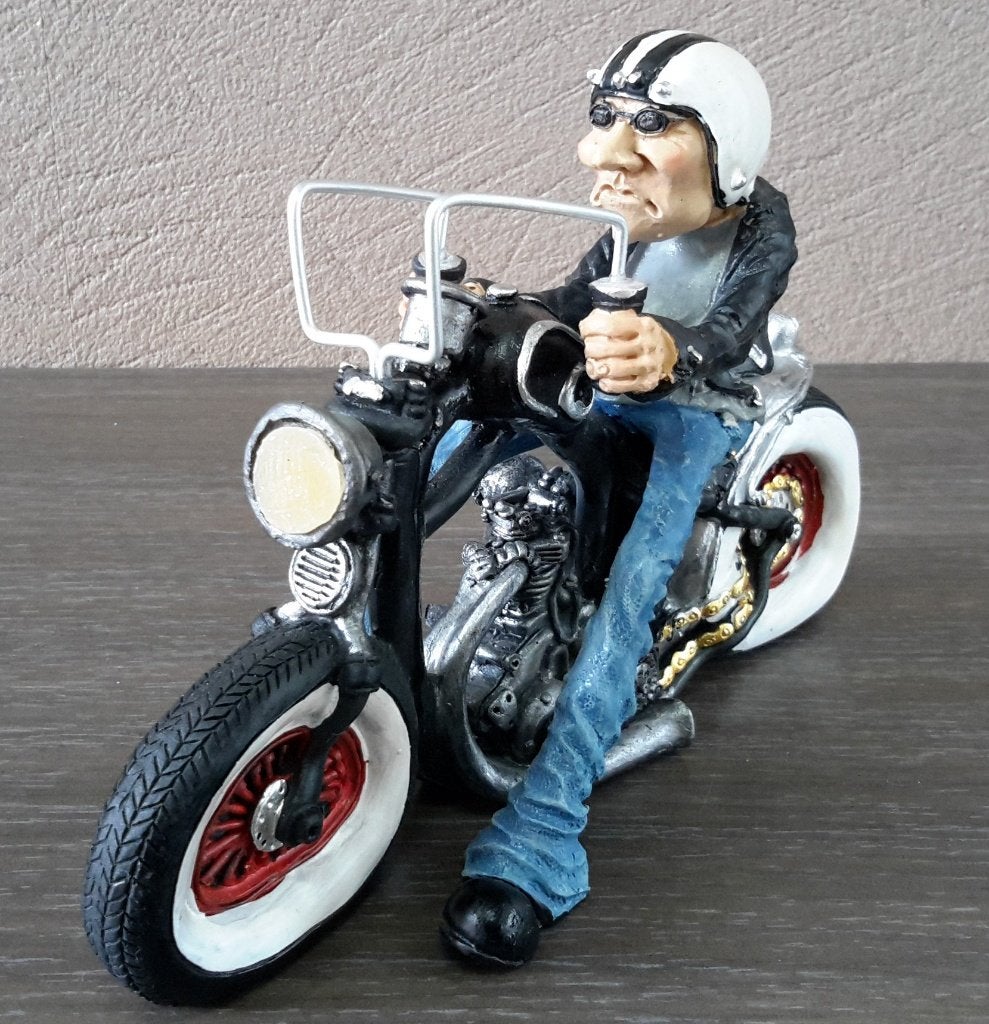 Lot / partij beeldjes biker / motard op motor ( NIEUW ), Enlèvement ou Envoi, Neuf