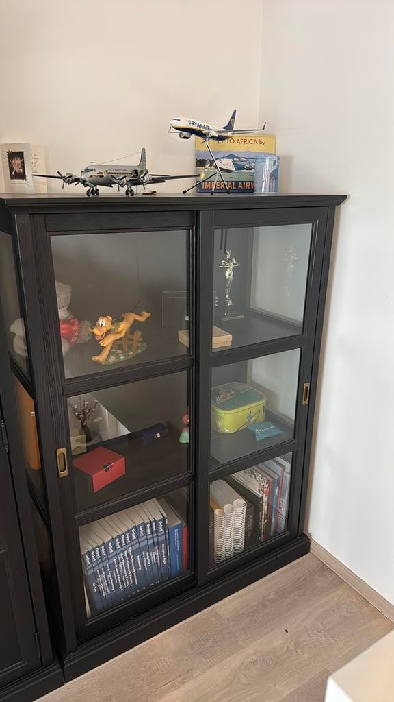 Ikea vitrine kast, Ophalen, Met deur(en), 100 tot 150 cm, 100 tot 150 cm