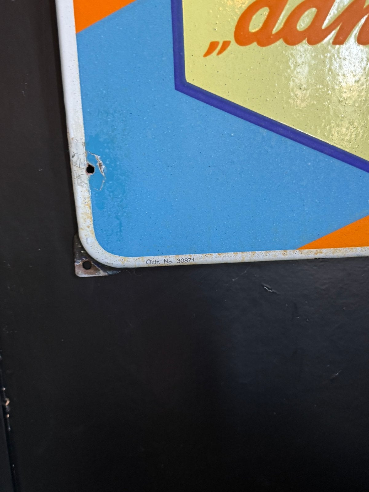 Panneau d'affichage en émail Excelsior, Enlèvement ou Envoi