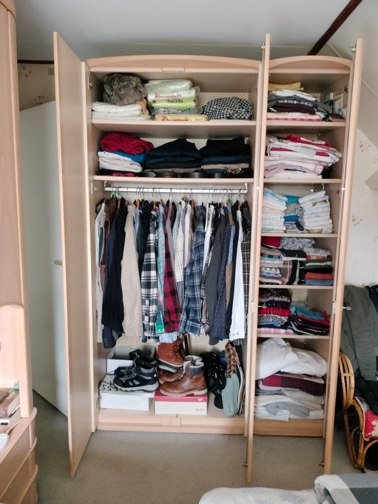 Kledingkast, Huis en Inrichting, Ophalen, Gebruikt, 200 cm of meer, 150 tot 200 cm