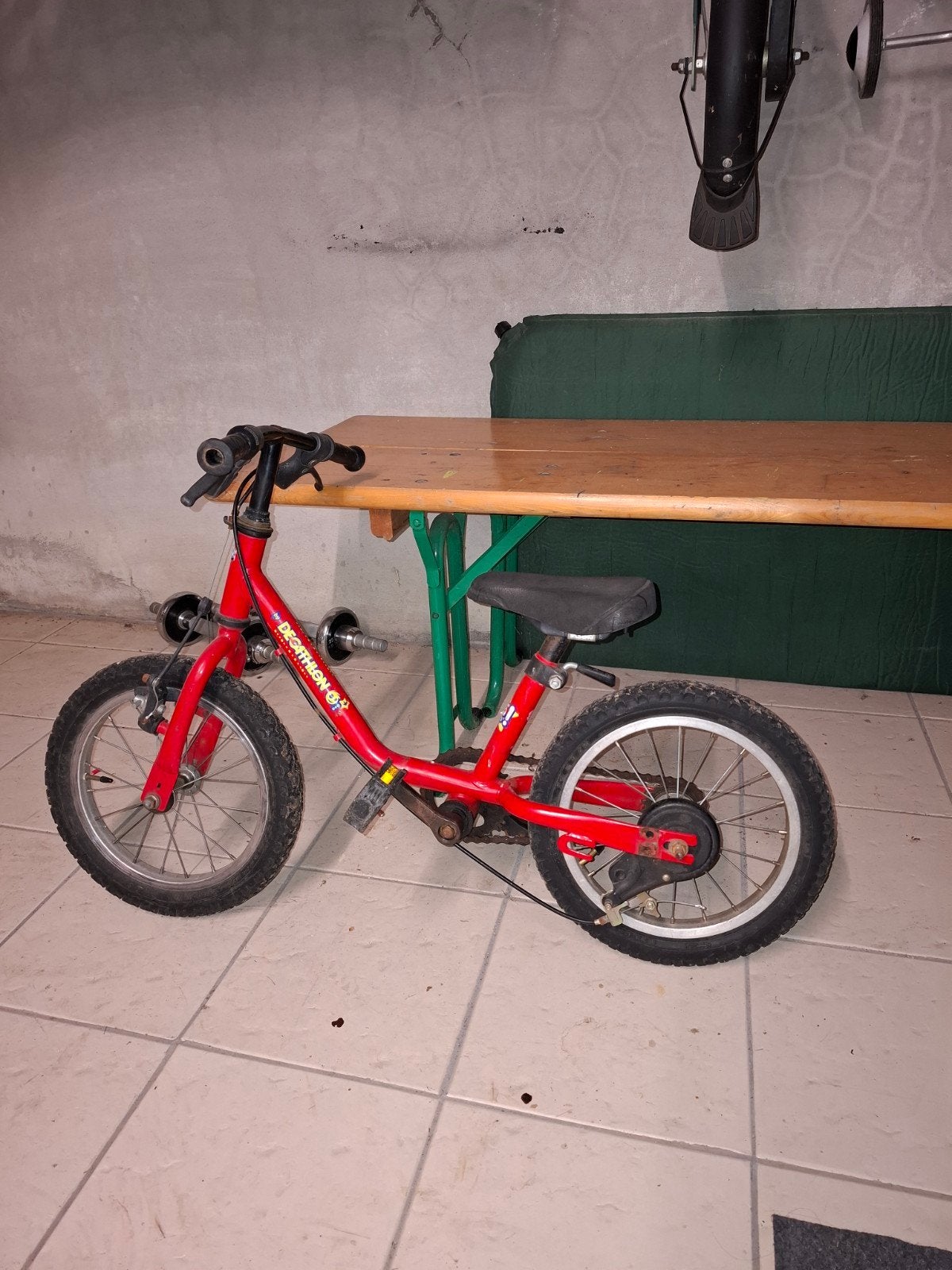 Kinderfietsje 14 inch, Enlèvement