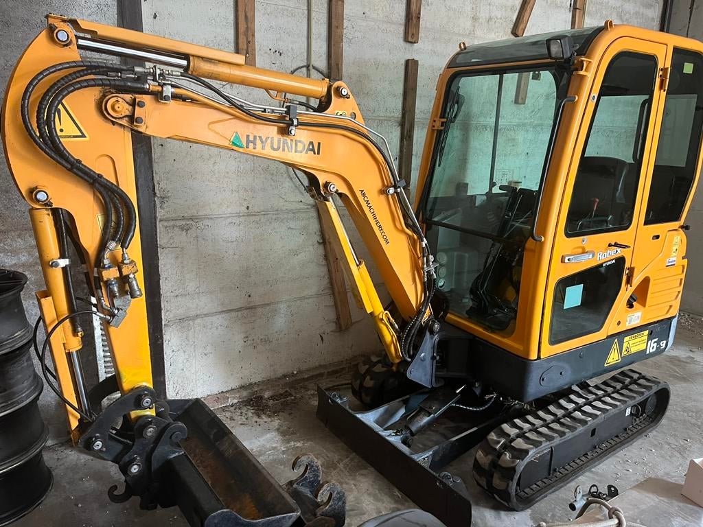 Grue excavatrice Hyundai Robex 16.9 à 2017 heures 13h00, Articles professionnels, Enlèvement, Excavatrice