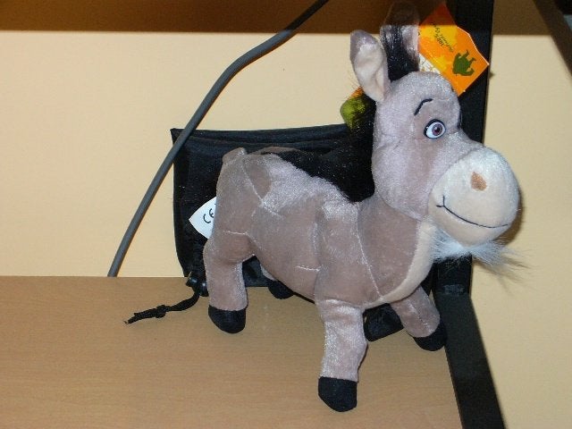 Nieuwe knuffel ezel Donkey van de film Shrek, Ophalen of Verzenden, Nieuw, Film, Beeldje, Replica of Model