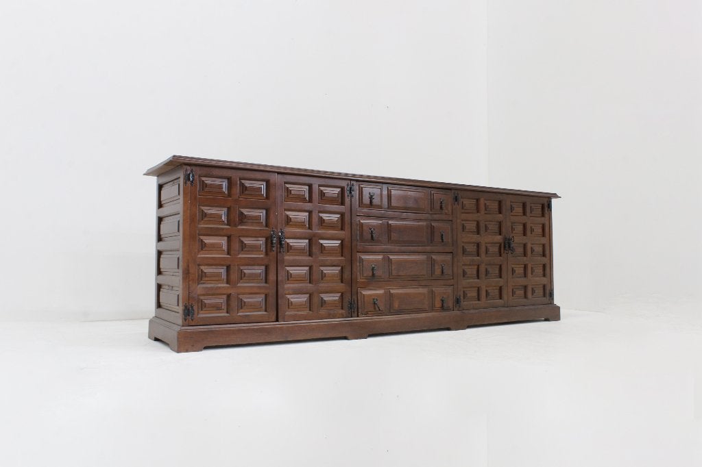 Vintage brutalist dressoir jaren 70, Ophalen of Verzenden
