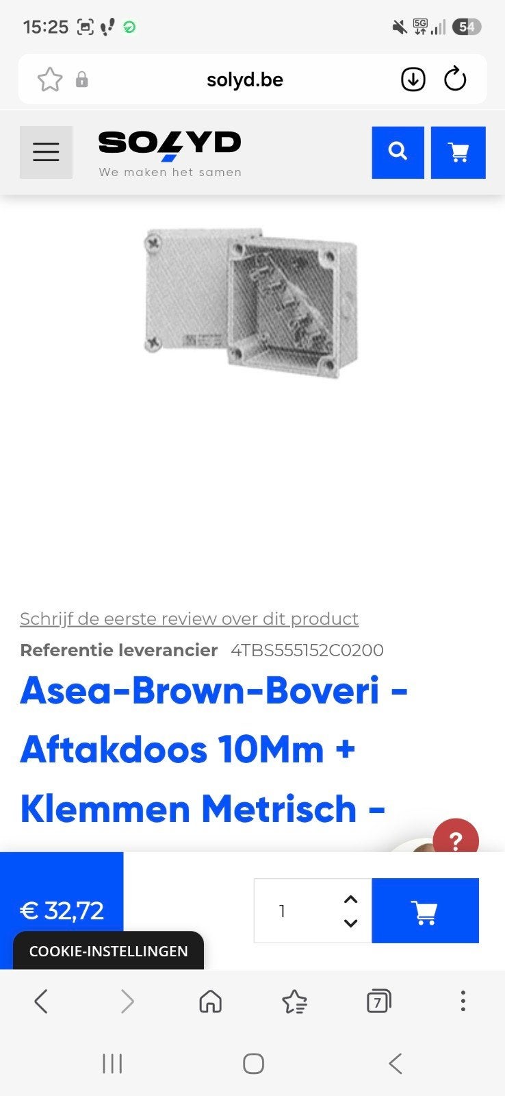 aftakdoos 10mm², Ophalen of Verzenden, Nieuw