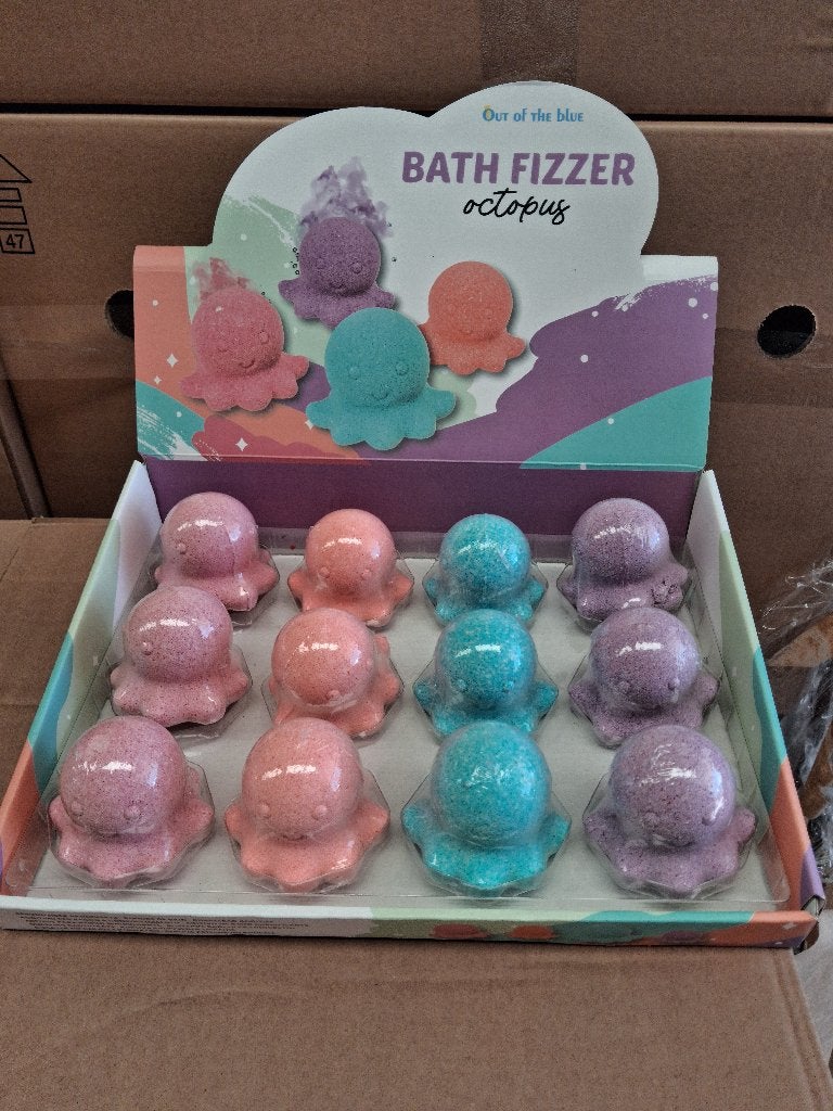 Out of the Blue Bath Fizzer Octopus – 12 stuks, Ophalen, Meerkleurig, Overige merken, Overige typen