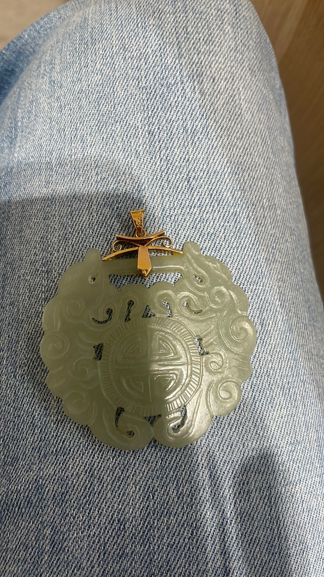 Fabriqué en or 18 carats, Bijoux, Sacs & Beauté, Comme neuf, Or, Vert, Croix ou Symbole