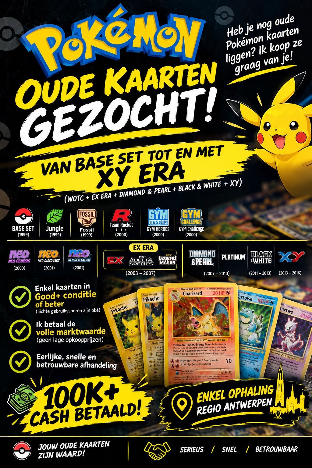Oude kaarten gezocht (enkel hits), Ophalen of Verzenden, Zo goed als nieuw