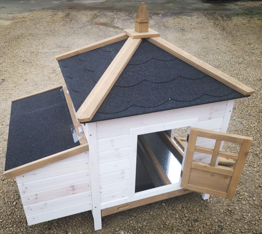 Kippenhok Charly 1 met aanbouwren