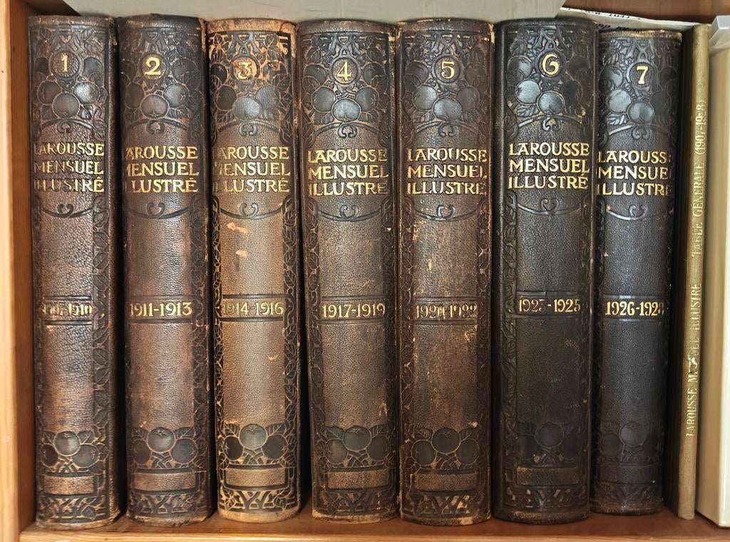 Larousse Mensuel Illustré / 1907-1928 (7 volumes + index), Antiek en Kunst, Ophalen