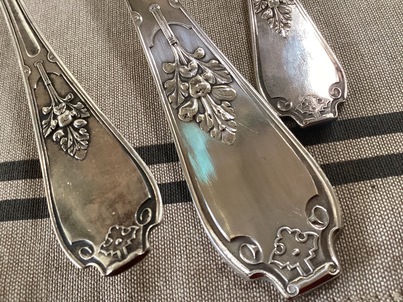 Wiskemann art nouveau bestek verzilverd, Ophalen