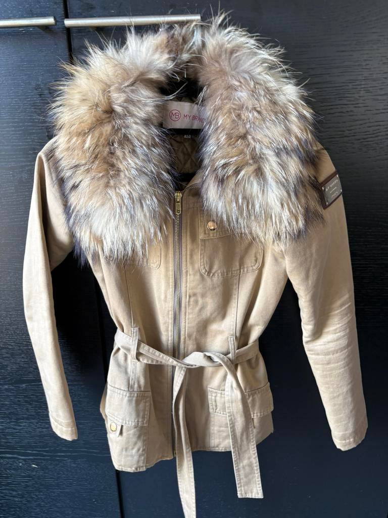 Zeer mooie parka met bontkraag van het merk My Brand, Ophalen of Verzenden, Zo goed als nieuw