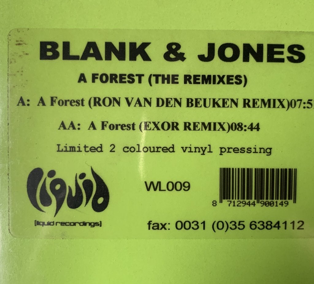 Blank & Jones Feat. Robert Smith – A Forest, Cd's en Dvd's, Ophalen of Verzenden, Trance
