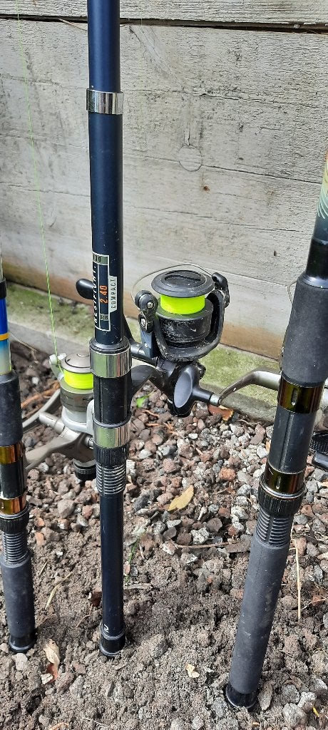 Pêche, Enlèvement, Utilisé, Canne à lancer