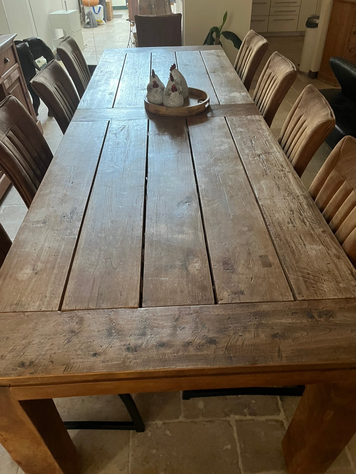 Table en bois avec ou sans chaises, Enlèvement, Utilisé, 8 chaises ou plus