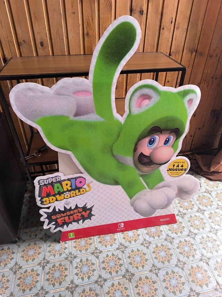 Superbe Plv mario Nintendo switch déco publicitaire panneau, Collections, Enlèvement ou Envoi