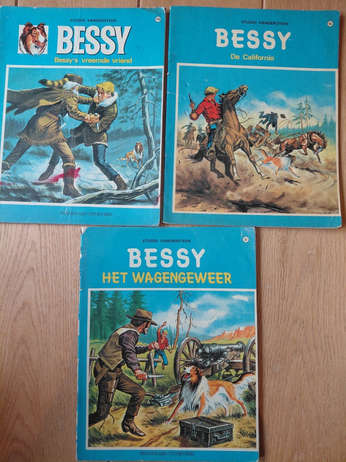3 strips Bessy 1969 - 1971, Gelezen, Ophalen of Verzenden, Studio Vandersteen, Meerdere stripboeken