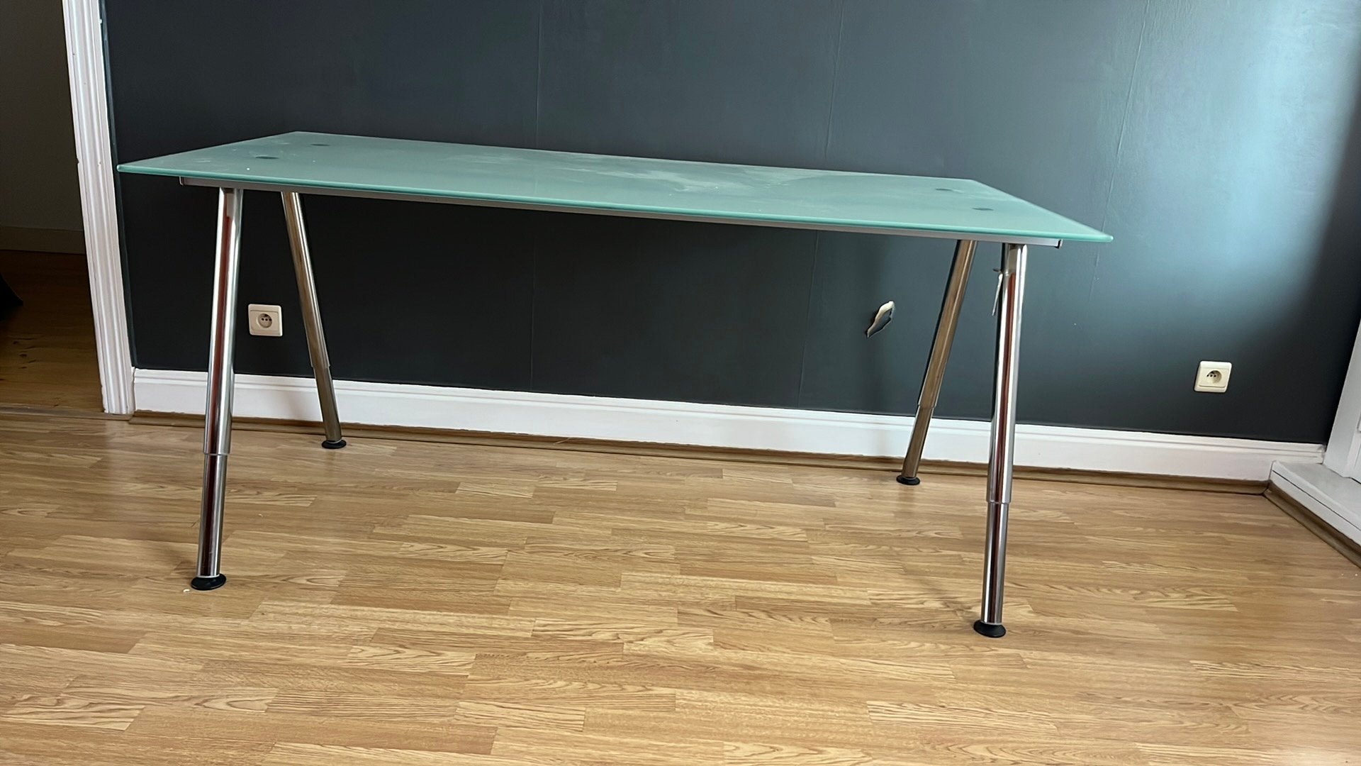 Glazen tafel, Huis en Inrichting, Ophalen, Zo goed als nieuw