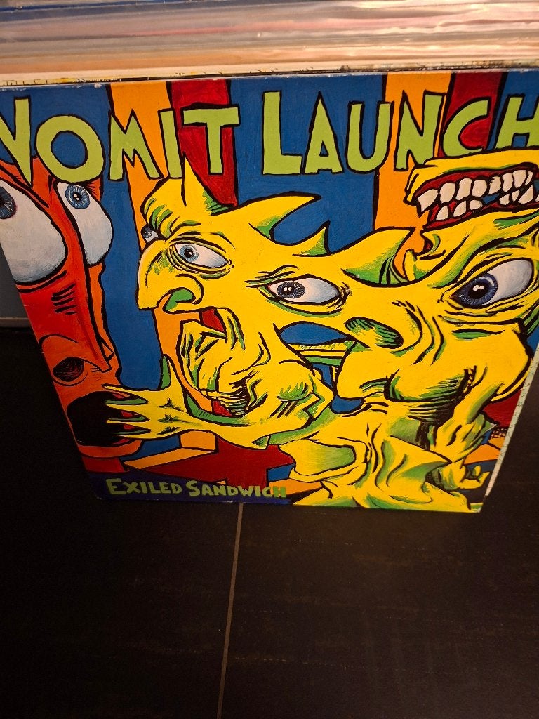 lp - vomit launch - exiled sandwich - bak 5, Fotohoes, LP, Gebruikt, Overige genres