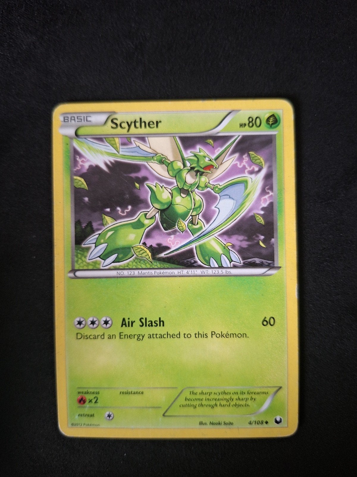Pokémon - Scyther - 4/135 - Team Plasma Storm, Enlèvement, Comme neuf, Cartes en vrac, Foil