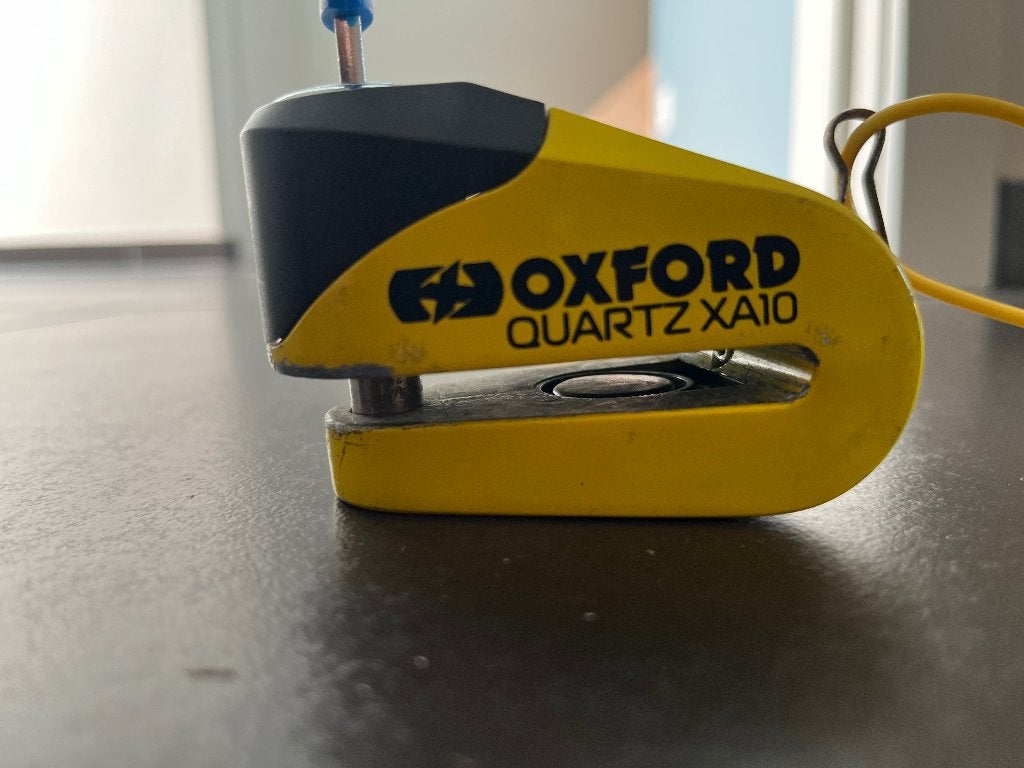 Oxford Quartz XA10 alarmslot voor moto, Motoren, Ophalen of Verzenden, Gebruikt