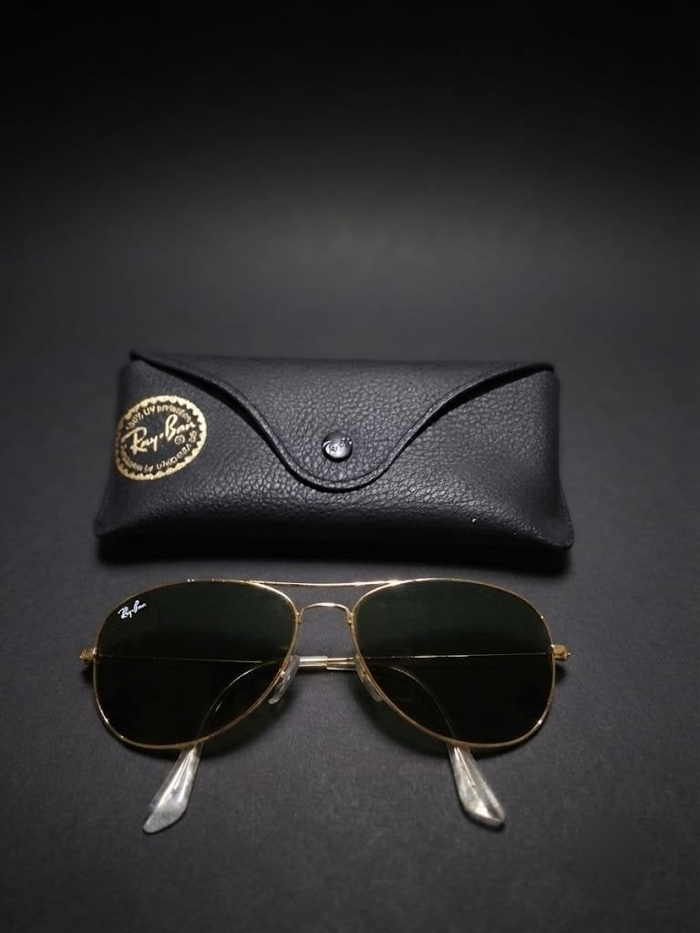 Ray-Ban zonnebril, model Cockpit RB3362., Ophalen, Zo goed als nieuw, Ray-Ban, Groen