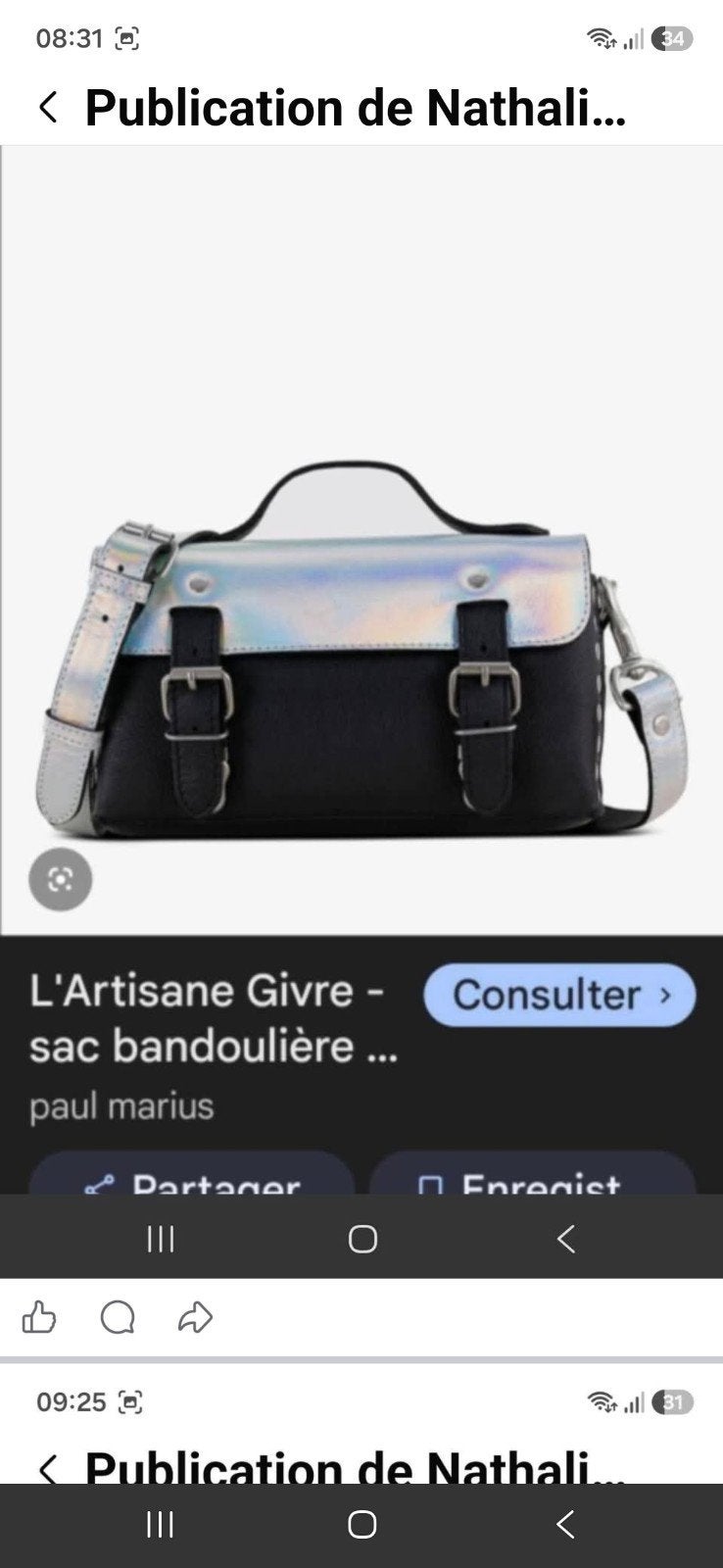 Sac Paul Marius Scarabée, porté 1x, Ophalen