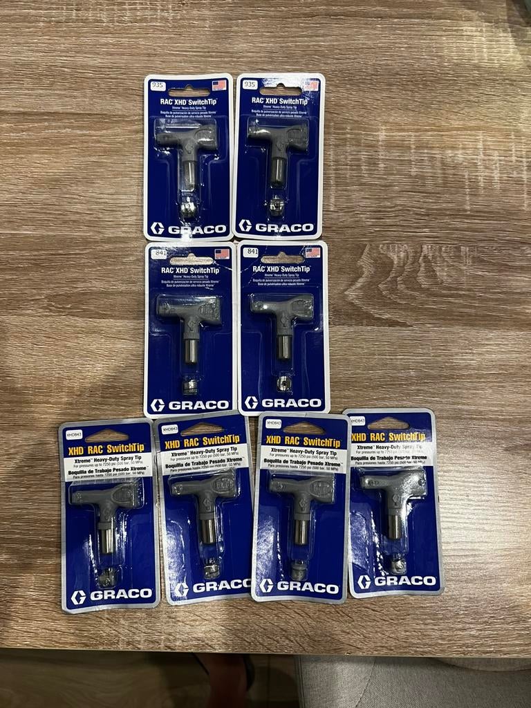 Lot 8 buses Graco XHD neuves – 935 / 843 / 841 – airless pro, Enlèvement ou Envoi, Neuf
