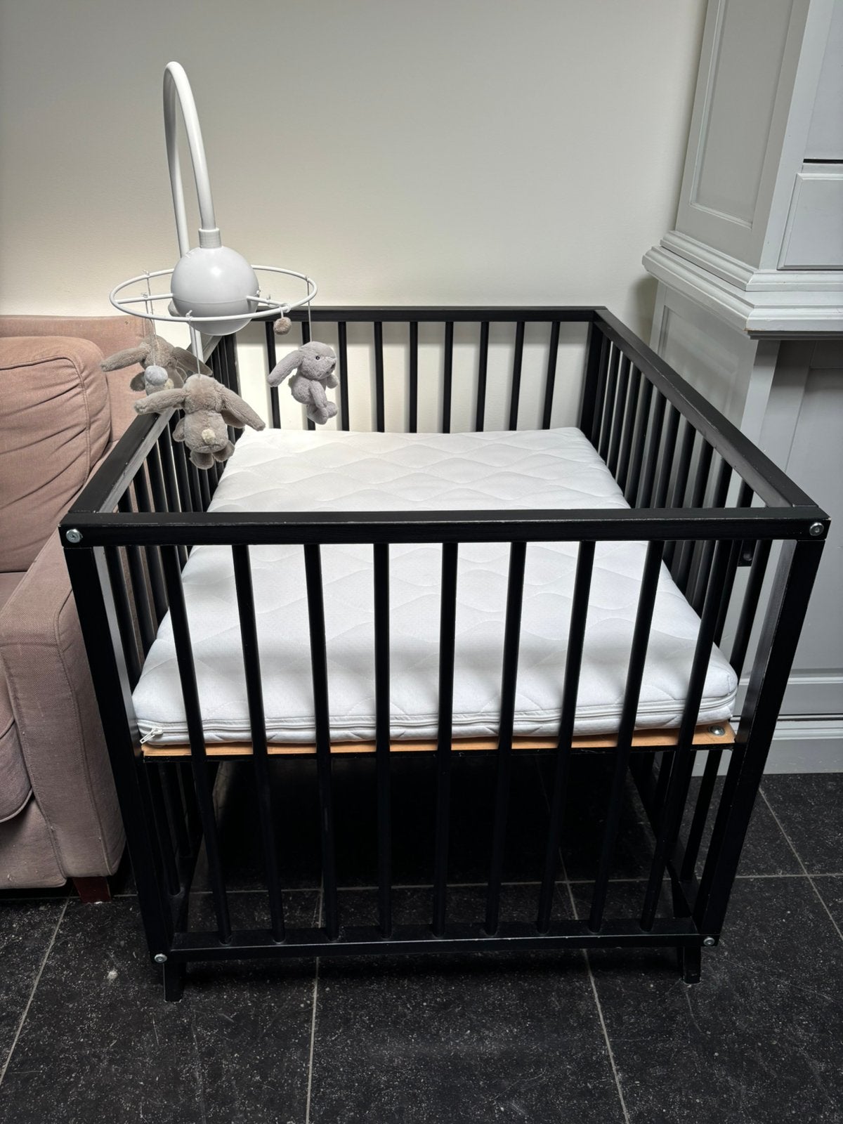 Babybox Bopita, Ophalen, Gebruikt, Rechthoekig, In hoogte verstelbaar