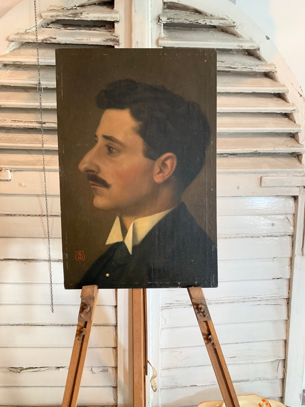 Olieverf op hout, Antiquités & Art, Art | Peinture | Classique, Peint à la main, Portrait ou Personnes, Enlèvement ou Envoi, Peinture à l'huile