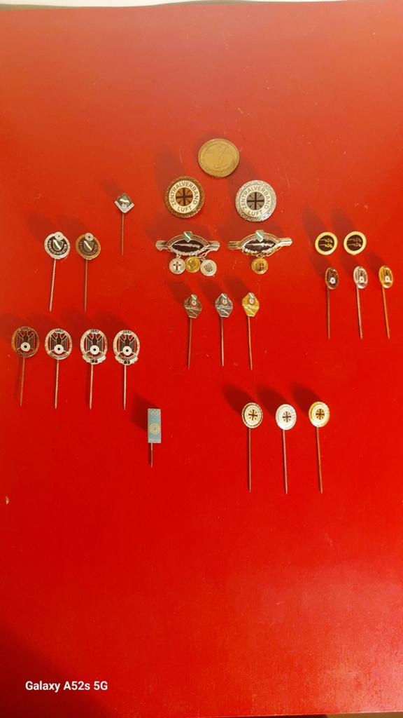 Prachtige Vintage set schutters vereniging., Verzamelen, Ophalen of Verzenden