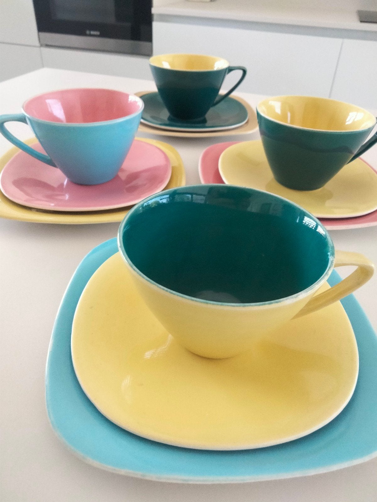 1950s vintage Design Boch Seduction pastel servies, Collections, Rétro, Enlèvement ou Envoi
