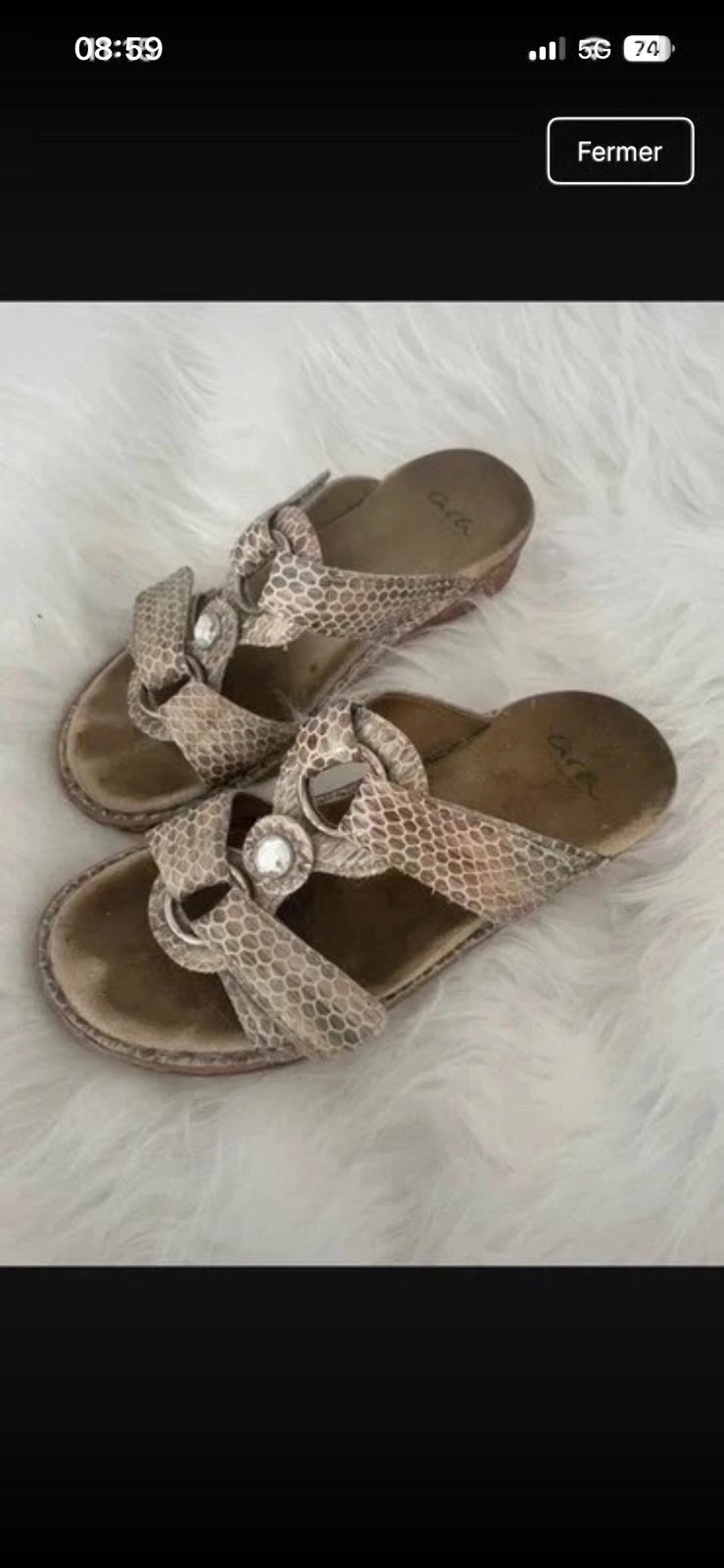 Mules Ara 36, Vêtements | Femmes, Beige, Enlèvement, Pantoufles, Porté