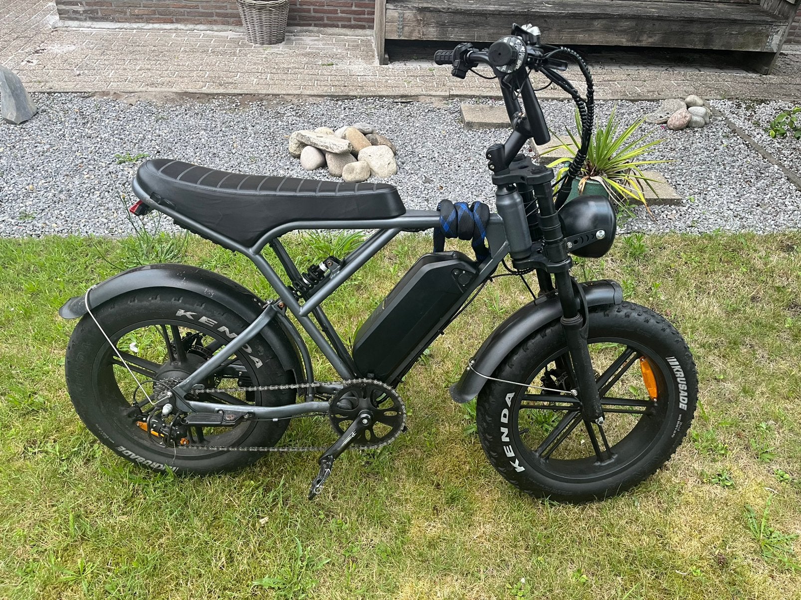 H9 fattbike onbegrensd gashendel optioneel, Fietsen en Brommers, Ophalen, Gebruikt, Overige typen, Schijfrem