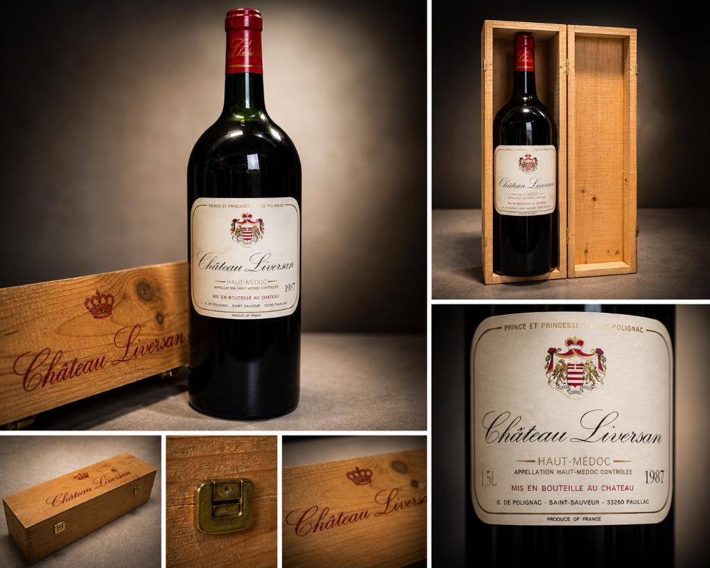 Château Liversan 1987 Magnum (1.5L)–Bordeaux, Verzamelen, Frankrijk, Nieuw, Ophalen of Verzenden, Rode wijn
