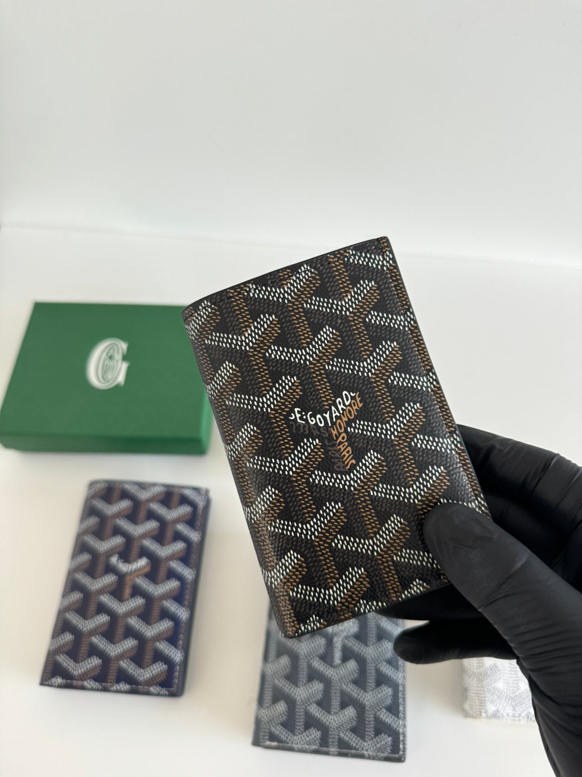 Portefeuille porte-cartes Goyard Saint Pierre noir, Neuf, Autres marques, Cuir, Enlèvement ou Envoi