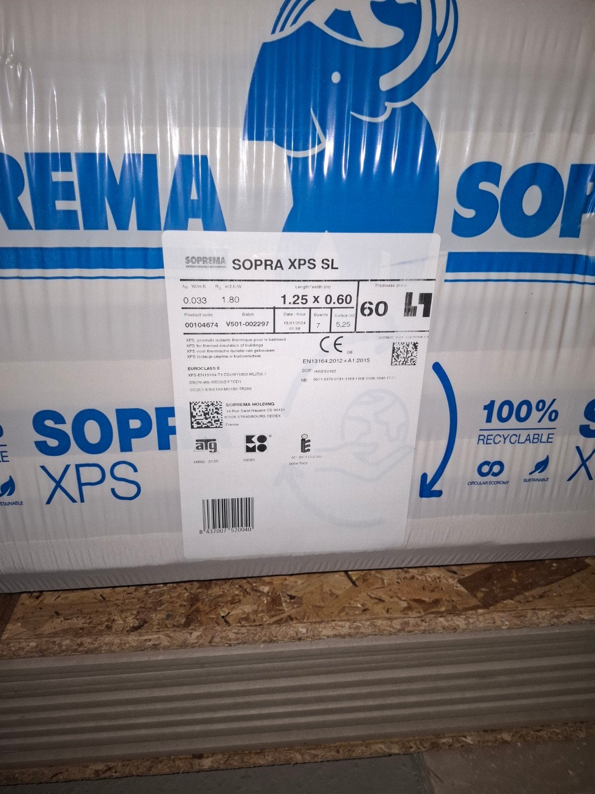xps isolatieplaten 60mm, Doe-het-zelf en Bouw, Ophalen, Overige materialen, 4 tot 8 cm, Vloerisolatie