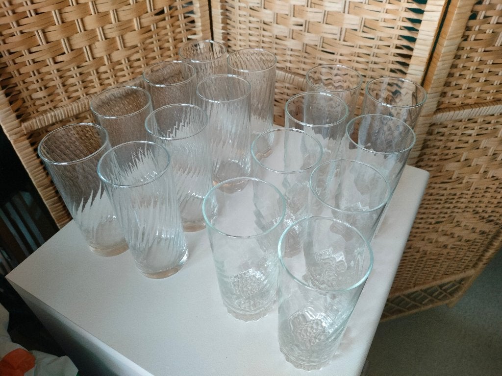 lot glazen long drink verjaardag vaderdag feest student, Ophalen of Verzenden, Zo goed als nieuw